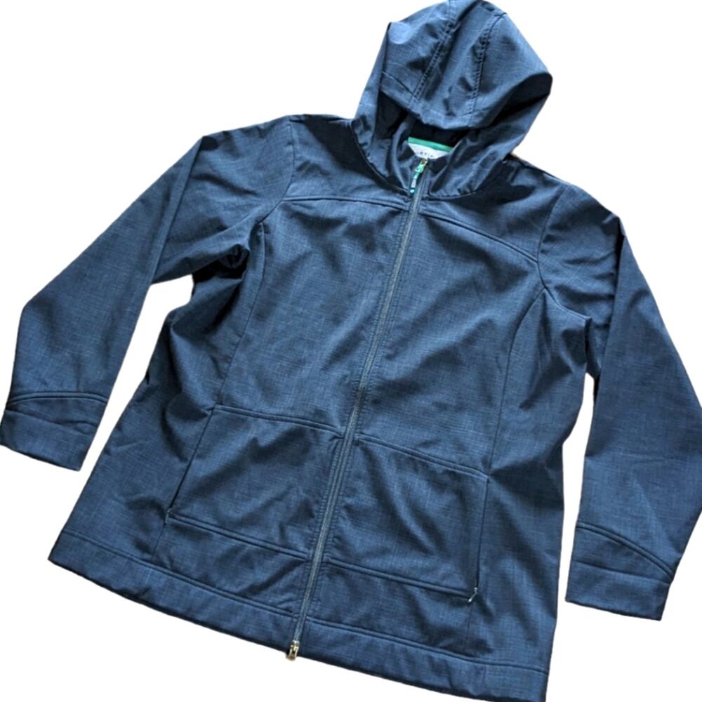 Orvis Blue Hooded Jacket